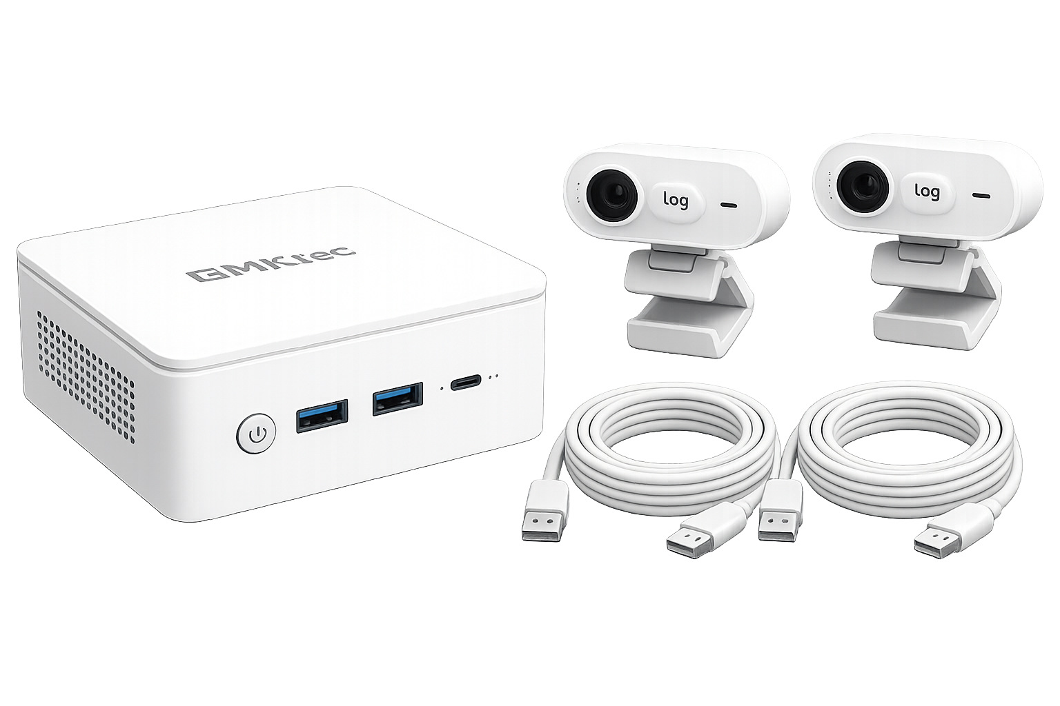WhiteCore.AI 2× Camera Pack, Cover two angles or two zones with dual cameras feeding richer, multi-perspective analytics from one player.