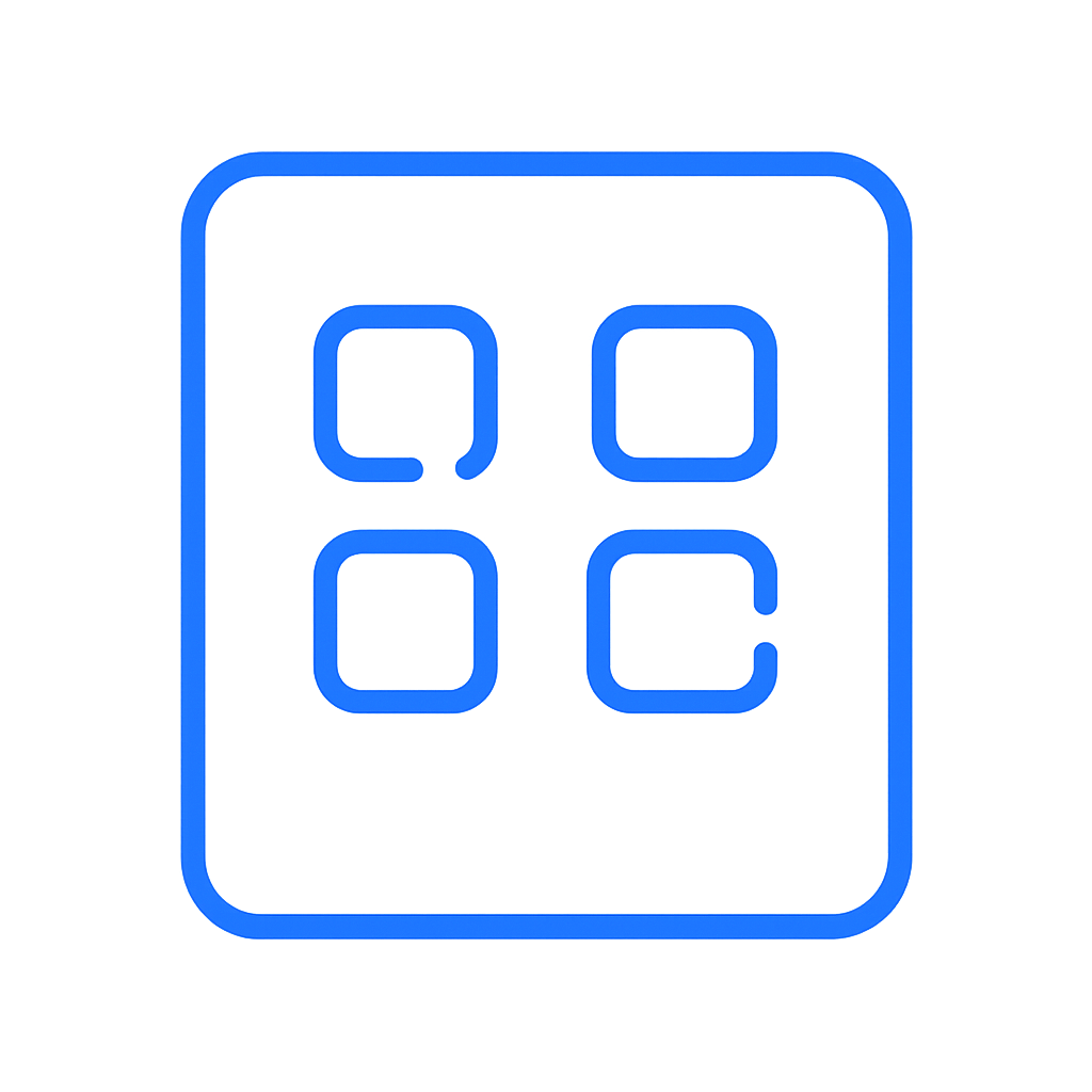 Templates icon representing professionally designed content layouts