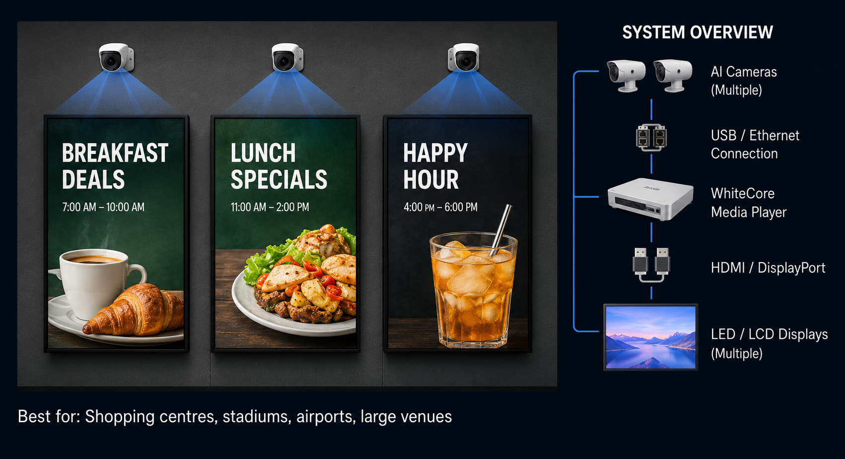 Multiple Screens + Multiple AI Cameras, Scale Your Analytics