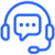 Free Support, chat, email and help center support icon