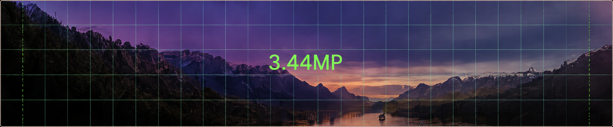 4K UHD (Wide) resolution example, 3840 × 1080