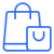 Retail shopping bag icon