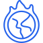 Heatmap icon for visualizing high traffic zones