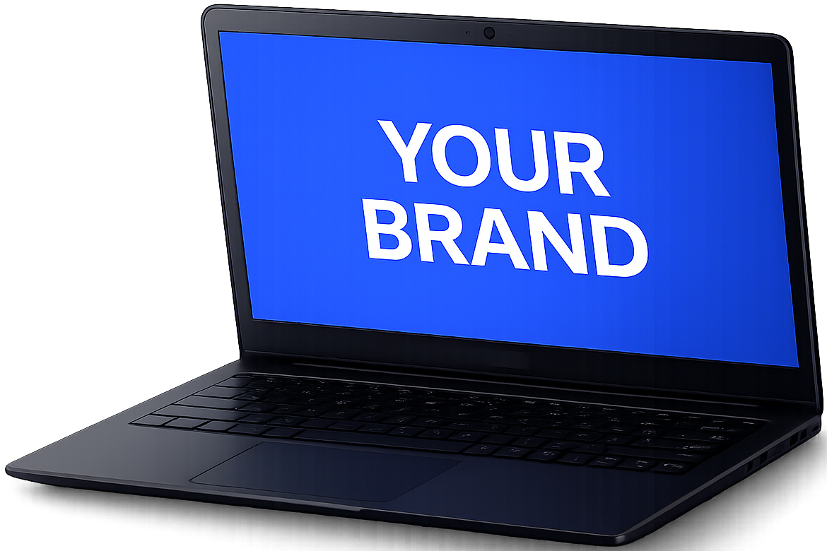 Brand It Your Way, your logo and identity across the platform
